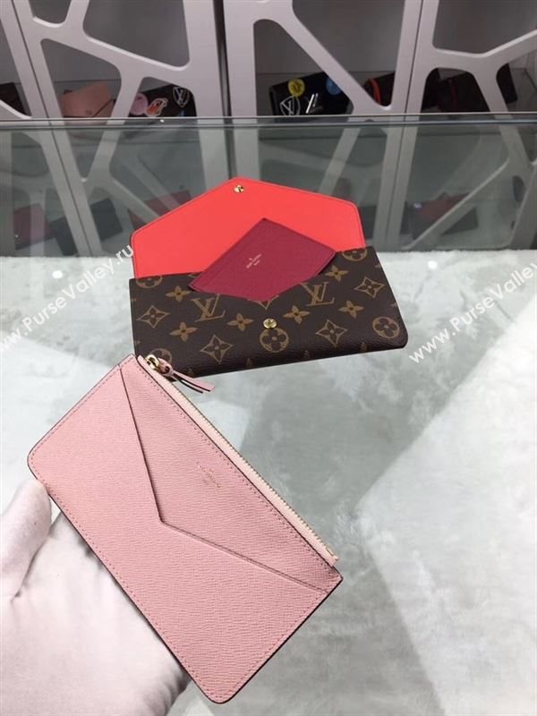 replica Louis Vuitton LV Jeanne Wallet Clutch Monogram Canvas Purse Bag Red M62202