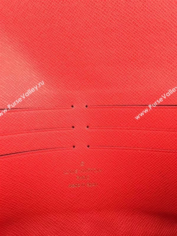 replica Louis Vuitton LV Jeanne Wallet Clutch Monogram Canvas Purse Bag Red M62202