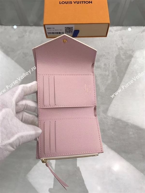 replica Louis Vuitton LV Victorine Wallet Damier Azur Canvas Purse Bag White N64022