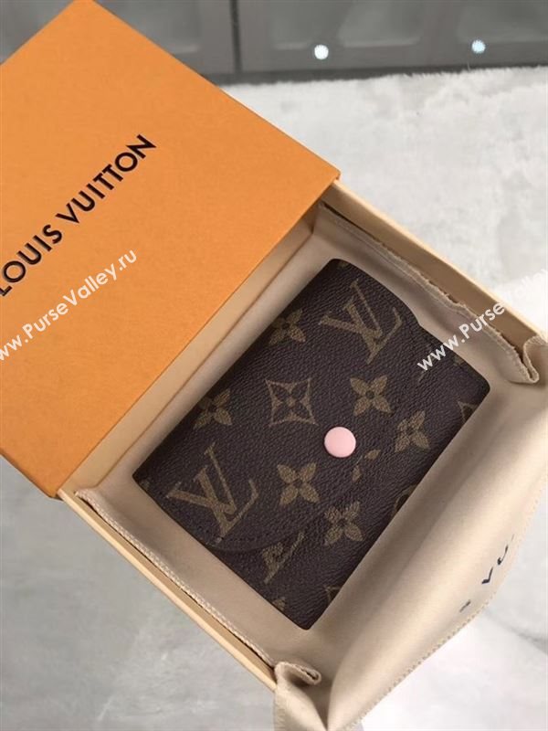 replica Louis Vuitton LV Rosalie Coin Purse Wallet Monogram Canvas Bag Pink M62361