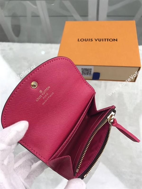replica Louis Vuitton LV Rosalie Coin Purse Wallet Monogram Canvas Bag Rose M41939