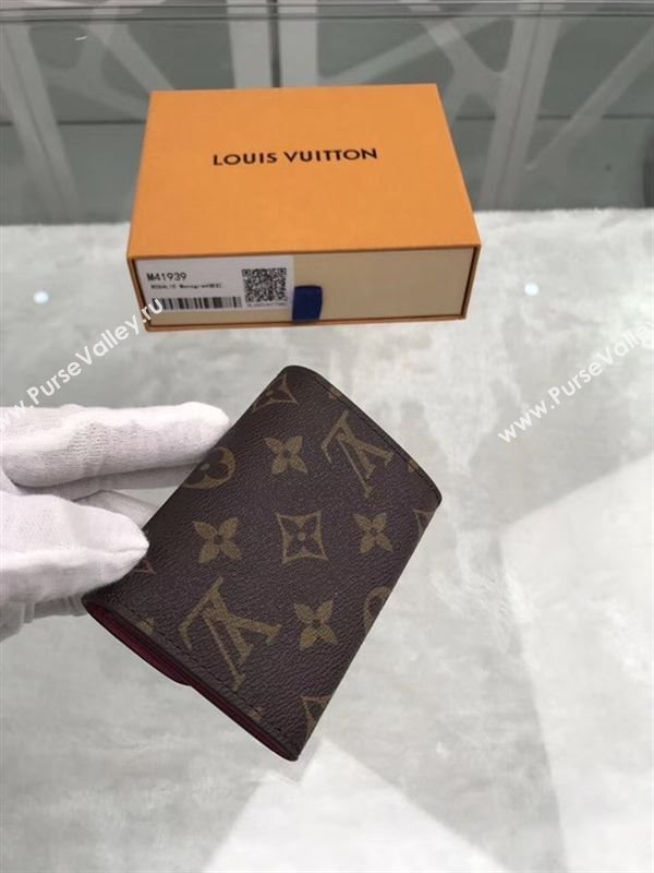 replica Louis Vuitton LV Rosalie Coin Purse Wallet Monogram Canvas Bag Rose M41939