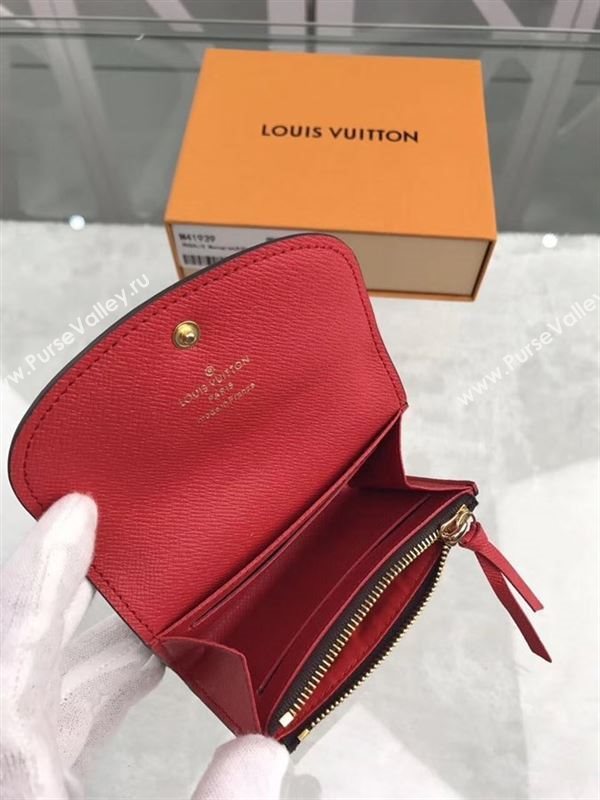 replica Louis Vuitton LV Rosalie Coin Purse Wallet Monogram Canvas Bag Red M41939