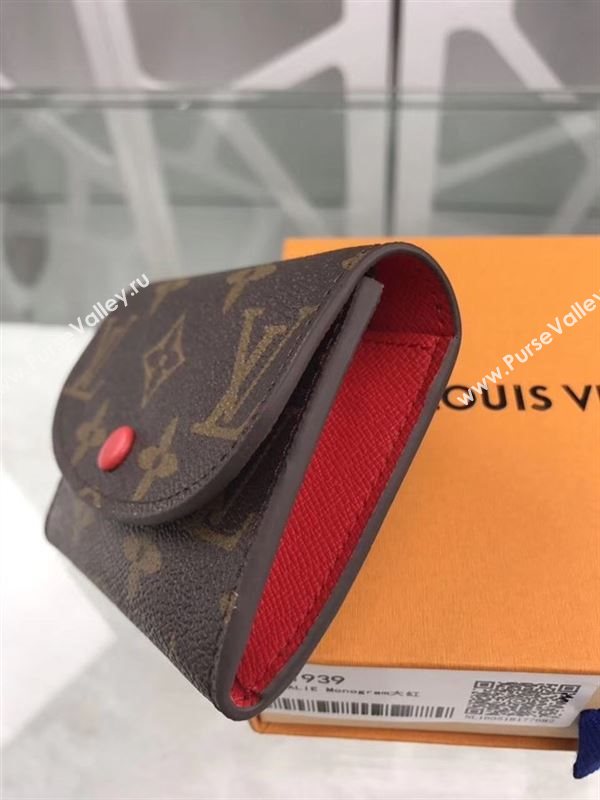 replica Louis Vuitton LV Rosalie Coin Purse Wallet Monogram Canvas Bag Red M41939