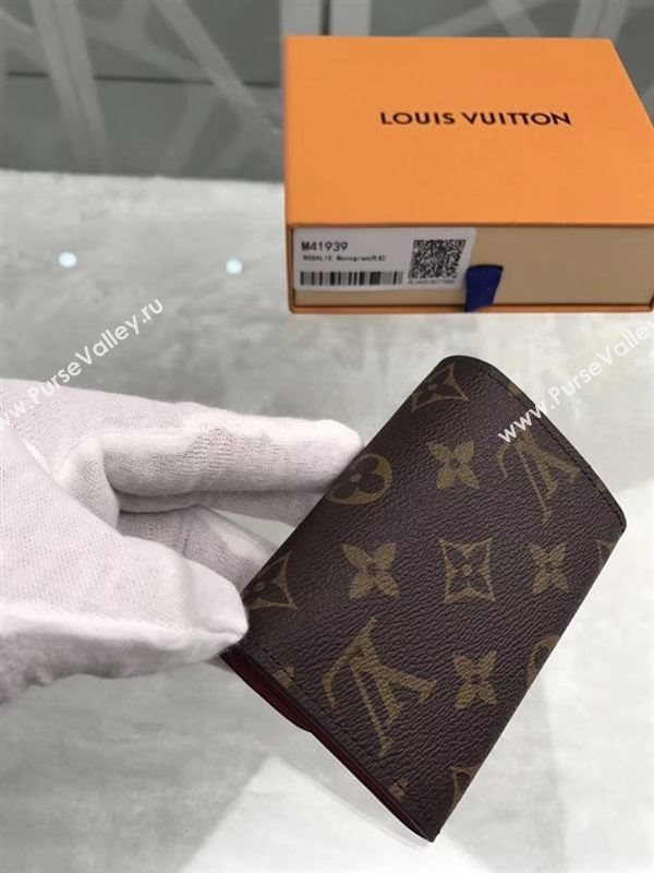 replica Louis Vuitton LV Rosalie Coin Purse Wallet Monogram Canvas Bag Red M41939