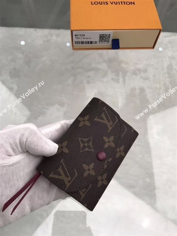 replica Louis Vuitton LV Rosalie Coin Purse Wallet Monogram Canvas Bag Purple M41939