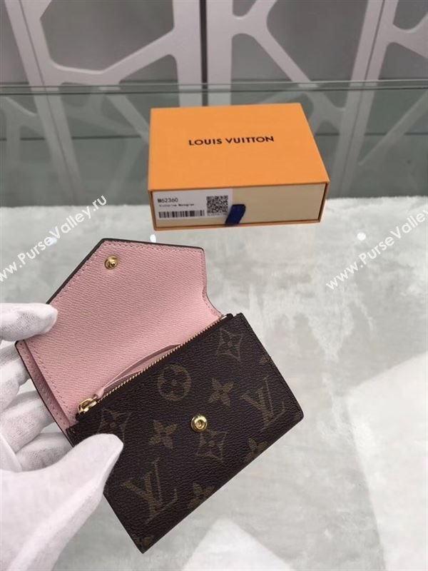 replica Louis Vuitton LV Victorine Wallet Monogram Canvas Purse Bag Pink M62360