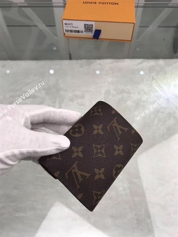 replica Louis Vuitton LV Victorine Wallet Monogram Canvas Purse Bag Brown M62472