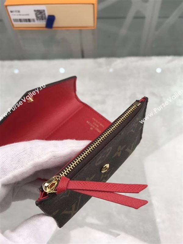 replica Louis Vuitton LV Victorine Wallet Monogram Canvas Purse Bag Red M41938