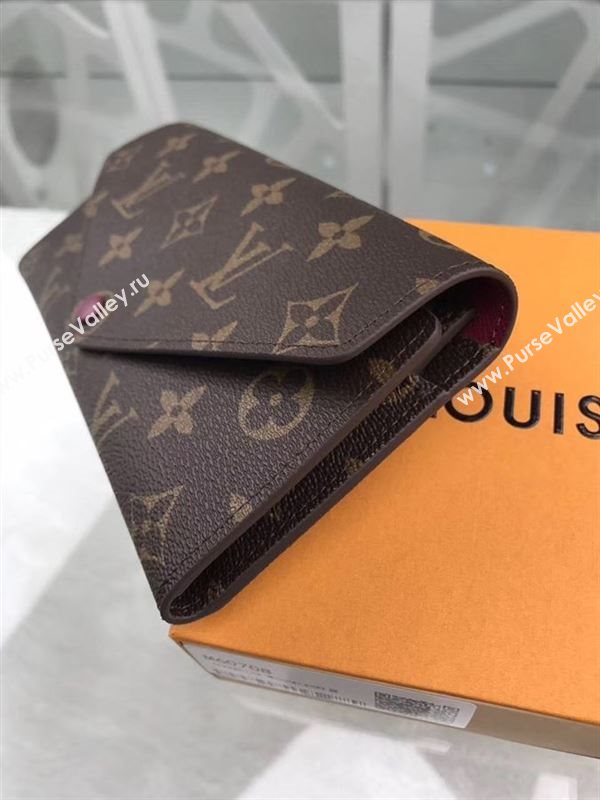 replica Louis Vuitton LV Josephine Wallet Monogram Canvas Purse Bag Maroon M60708