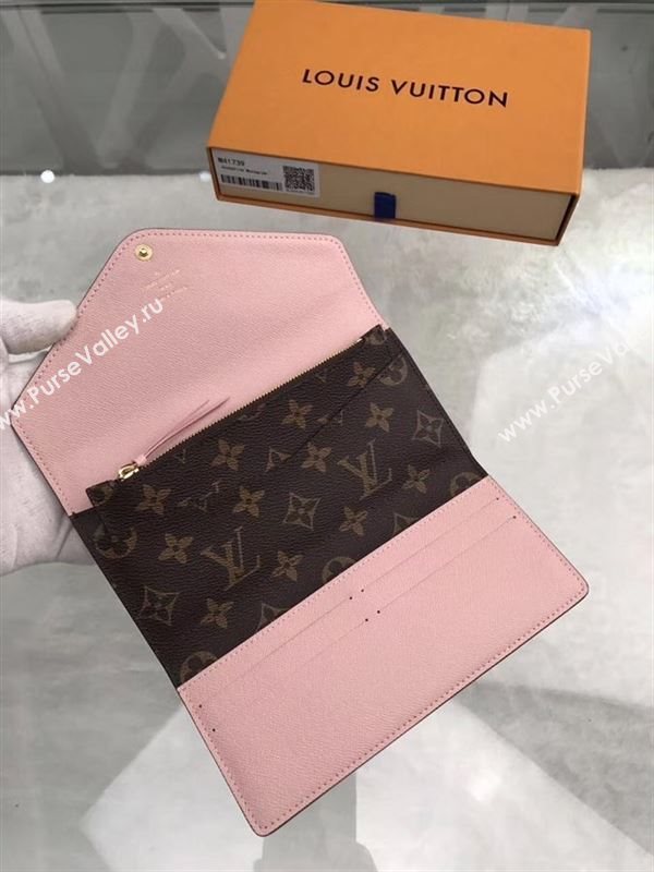 replica Louis Vuitton LV Josephine Wallet Monogram Canvas Purse Bag Pink M41739