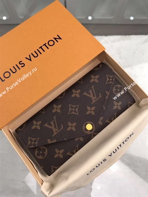 replica Louis Vuitton LV Josephine Wallet Monogram Canvas Purse Bag Yellow M60709