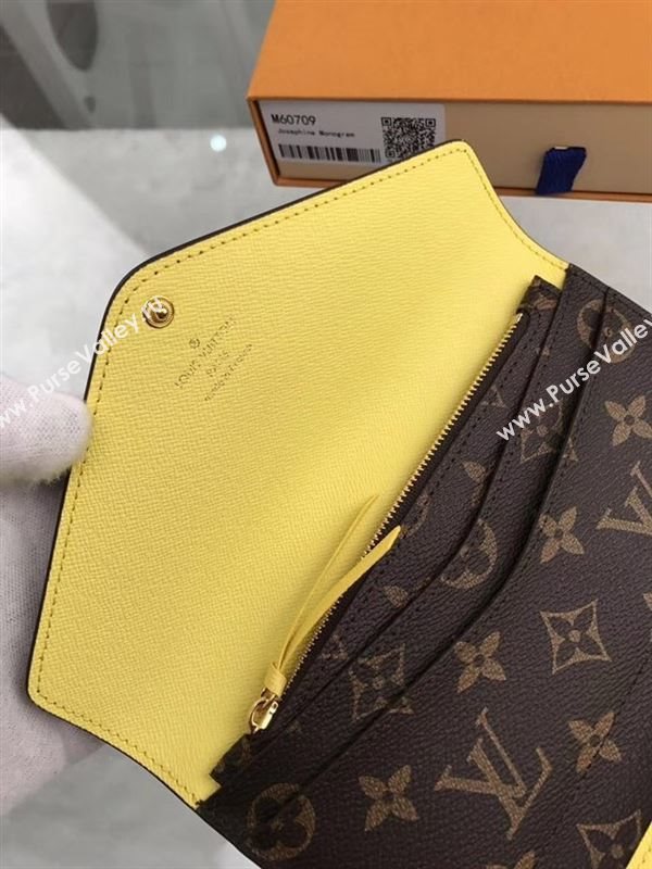 replica Louis Vuitton LV Josephine Wallet Monogram Canvas Purse Bag Yellow M60709