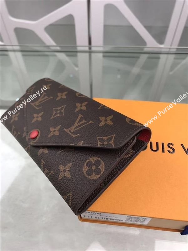 replica Louis Vuitton LV Josephine Wallet Monogram Canvas Purse Bag Red M60708