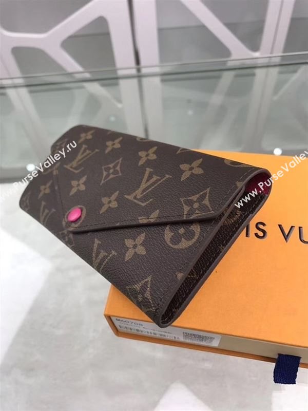 replica Louis Vuitton LV Josephine Wallet Monogram Canvas Purse Bag Rose M60708