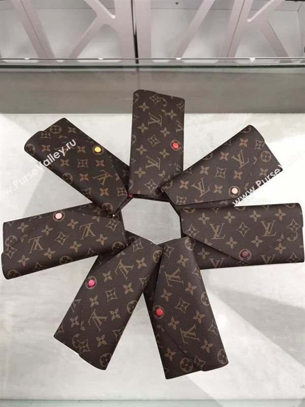 replica Louis Vuitton LV Josephine Wallet Monogram Canvas Purse Bag Orange M60707