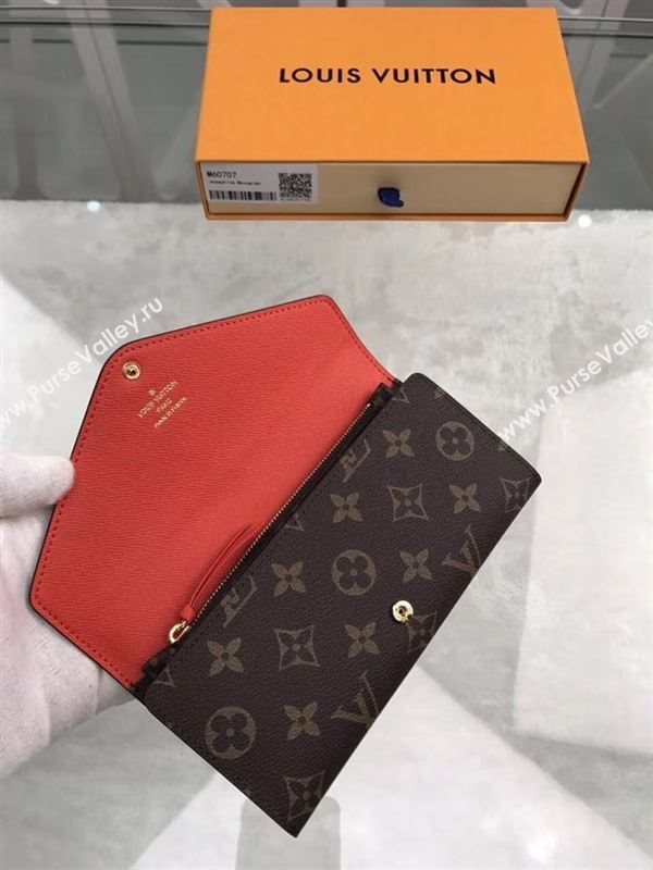 replica Louis Vuitton LV Josephine Wallet Monogram Canvas Purse Bag Orange M60707