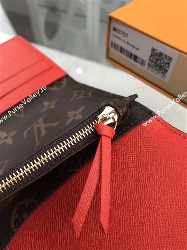 replica Louis Vuitton LV Josephine Wallet Monogram Canvas Purse Bag Orange M60707