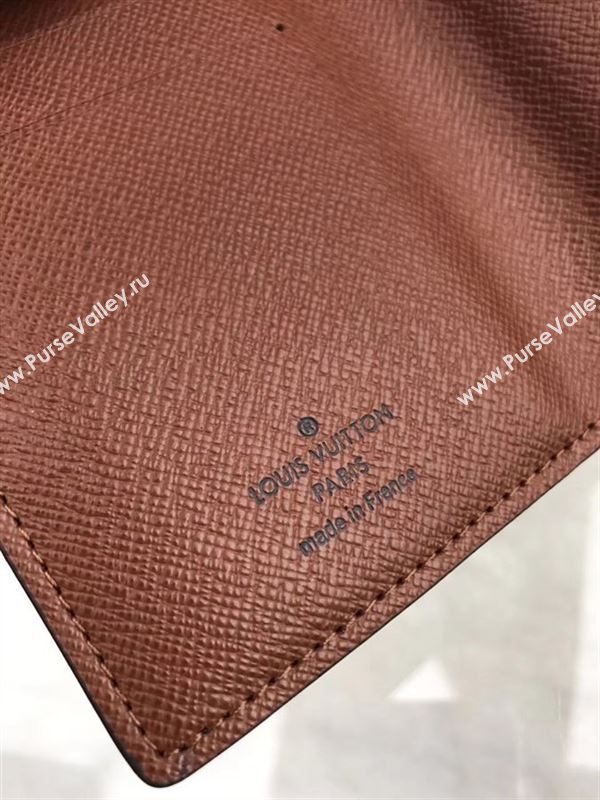 replica Louis Vuitton LV Joey Short Wallet Monogram Canvas Purse Bag Brown M58013