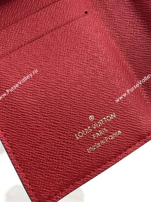 replica Louis Vuitton LV Joey Short Wallet Damier Canvas Purse Bag Coffee N60005