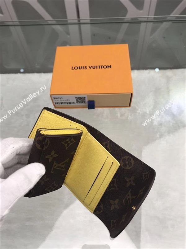 replica Louis Vuitton LV Helene Wallet Monogram Canvas Purse Bag Yellow M60253