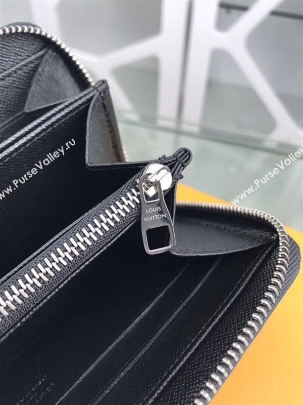 replica Louis Vuitton LV Zippy Wallet Damier Graphite Canvas Purse Bag Gray N63305