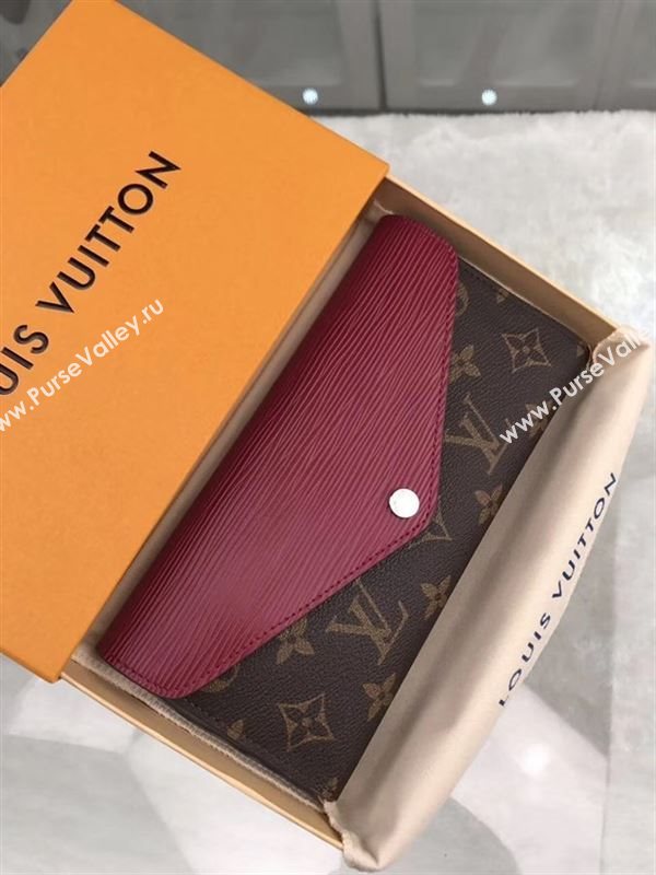 replica Louis Vuitton LV Marie-Lou Wallet Monogram Epi Leather Purse Bag Maroon M60498