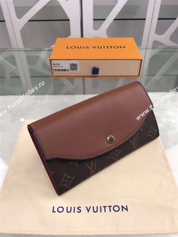 replica Louis Vuitton LV Sarah Wallet Monogram Canvas Purse Bag Brown M64098