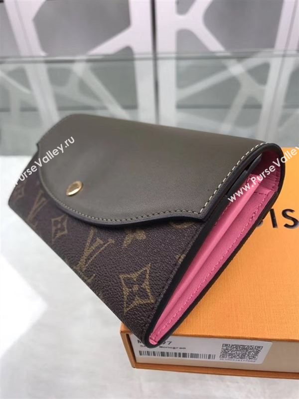 replica Louis Vuitton LV Sarah Wallet Monogram Canvas Purse Bag Green M64097