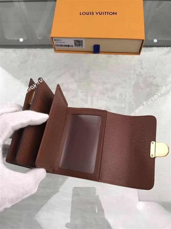 replica Louis Vuitton LV Joey Wallet Monogram Canvas Purse Bag Brown M60211