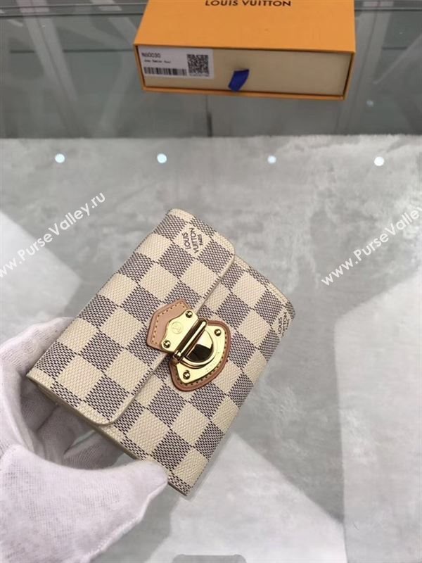 replica Louis Vuitton LV Joey Wallet Monogram Canvas Purse Bag White N60030