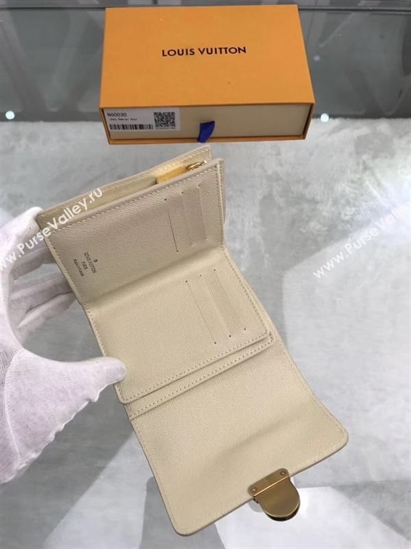 replica Louis Vuitton LV Joey Wallet Monogram Canvas Purse Bag White N60030