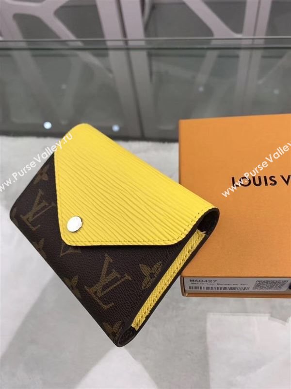 replica Louis Vuitton LV Marie-Lou Short Wallet Monogram Epi Leather Purse Bag Yellow M60427