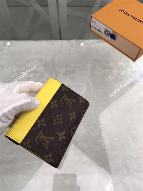 replica Louis Vuitton LV Marie-Lou Short Wallet Monogram Epi Leather Purse Bag Yellow M60427