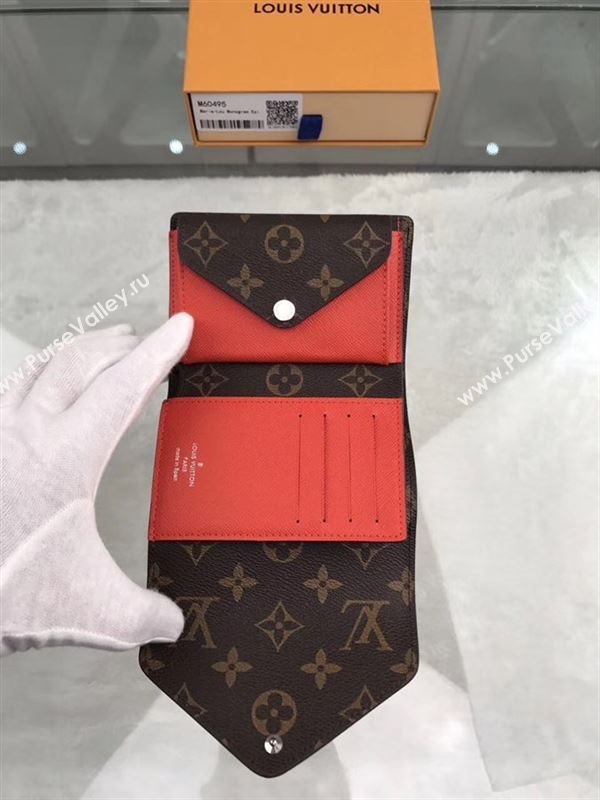 replica Louis Vuitton LV Marie-Lou Short Wallet Monogram Epi Leather Purse Bag Orange M60495