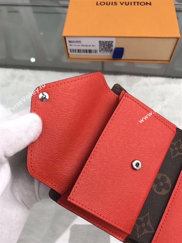 replica Louis Vuitton LV Marie-Lou Short Wallet Monogram Epi Leather Purse Bag Orange M60495