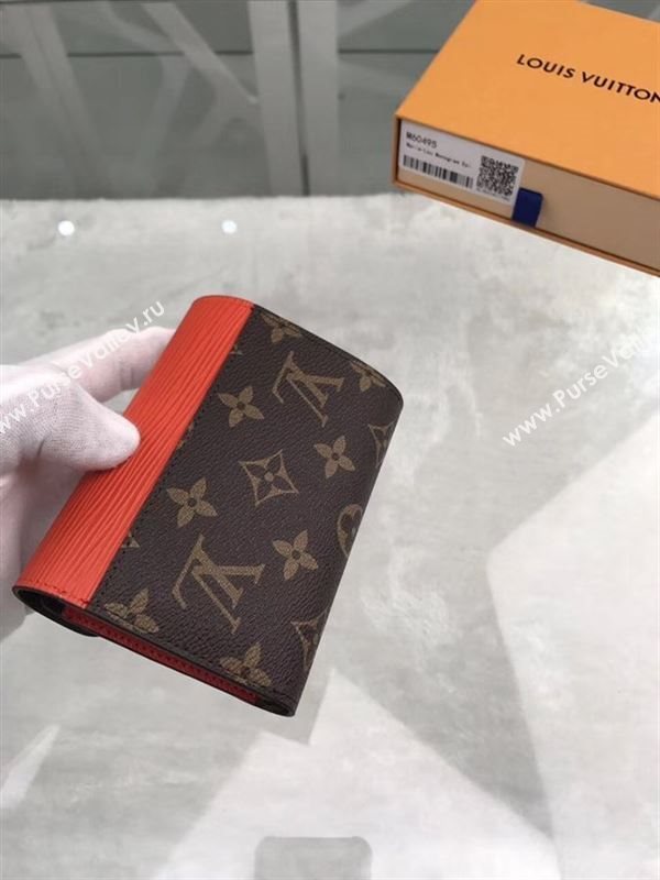 replica Louis Vuitton LV Marie-Lou Short Wallet Monogram Epi Leather Purse Bag Orange M60495