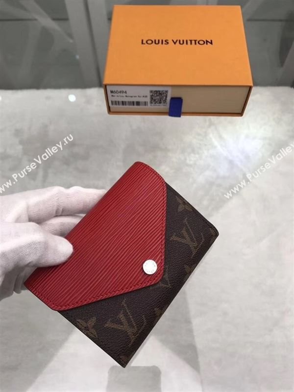 replica Louis Vuitton LV Marie-Lou Short Wallet Monogram Epi Leather Purse Bag Red M60494