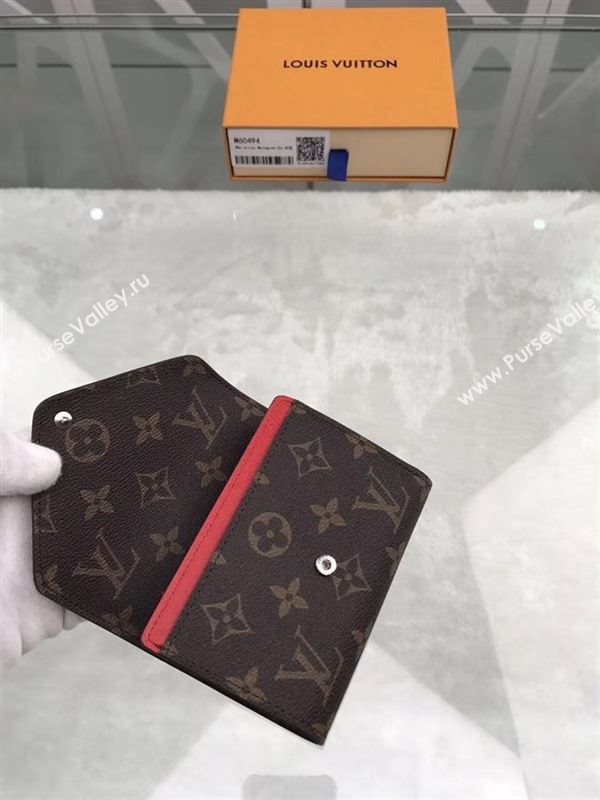 replica Louis Vuitton LV Marie-Lou Short Wallet Monogram Epi Leather Purse Bag Red M60494