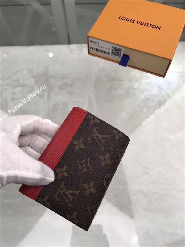 replica Louis Vuitton LV Marie-Lou Short Wallet Monogram Epi Leather Purse Bag Red M60494