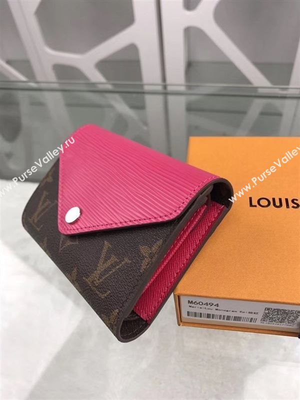 replica Louis Vuitton LV Marie-Lou Short Wallet Monogram Epi Leather Purse Bag Rose M60494