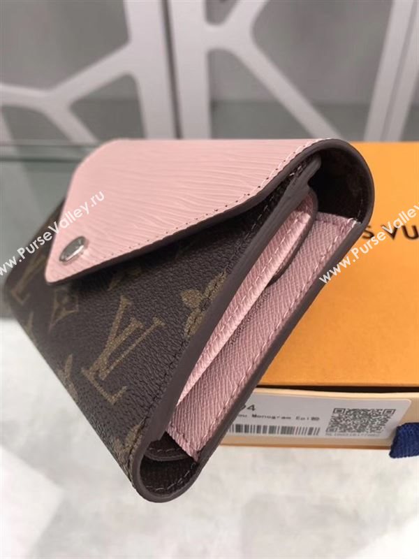 replica Louis Vuitton LV Marie-Lou Short Wallet Monogram Epi Leather Purse Bag Pink M60494