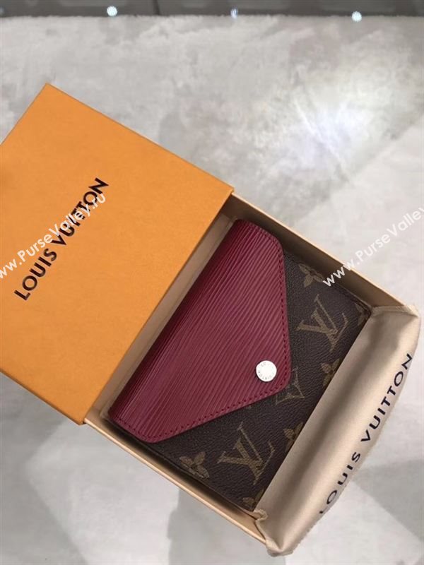 replica Louis Vuitton LV Marie-Lou Short Wallet Monogram Epi Leather Purse Bag Maroon M60494