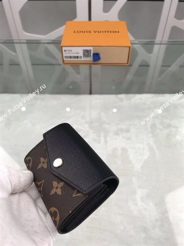 replica Louis Vuitton LV Sarah Multicartes Wallet Monogram Purse Bag Black M61273