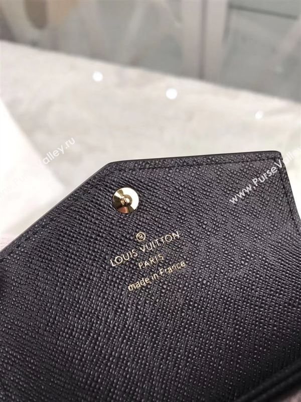 replica Louis Vuitton LV Sarah Multicartes Wallet Monogram Purse Bag Black M61273