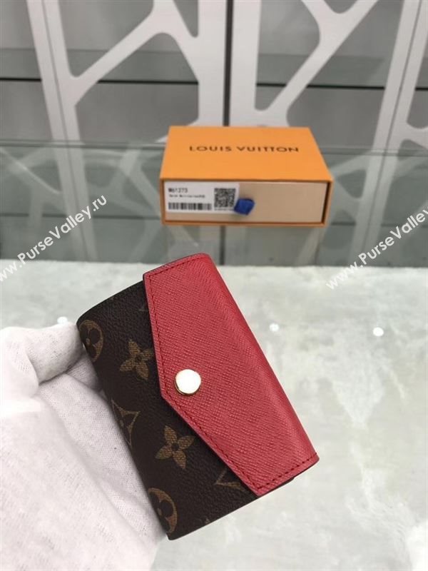 replica Louis Vuitton LV Sarah Multicartes Wallet Monogram Purse Bag Red M61273