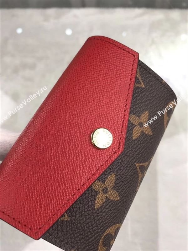 replica Louis Vuitton LV Sarah Multicartes Wallet Monogram Purse Bag Red M61273