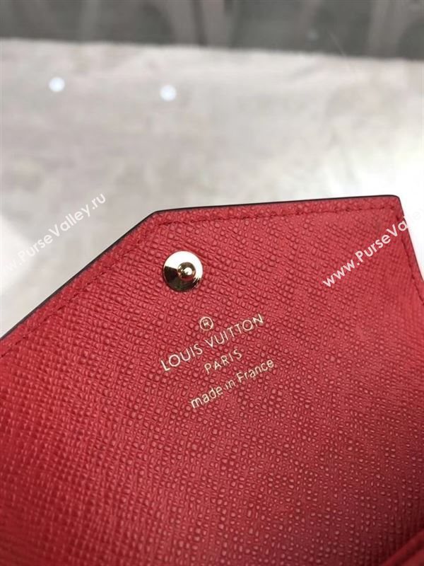 replica Louis Vuitton LV Sarah Multicartes Wallet Monogram Purse Bag Red M61273