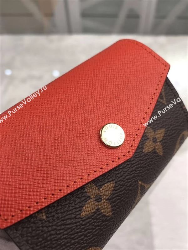 replica Louis Vuitton LV Sarah Multicartes Wallet Monogram Purse Bag Orange M61273