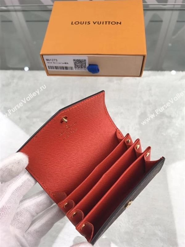 replica Louis Vuitton LV Sarah Multicartes Wallet Monogram Purse Bag Orange M61273